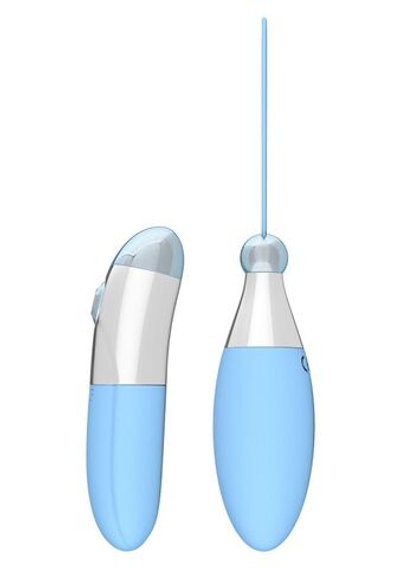 Голубой вибростимулятор Remote Soft Touch Stimulator - 10 см. (Цвет: голубой)