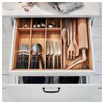 Набор столовых приборов на 6 персон IKEA LIVNARA (ЛИВНЭРА), Черный, 24 шт