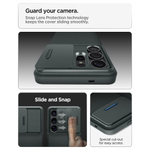 Чехол Spigen Optik Armor с защитой камеры для Galaxy S26 Ultra Abyss Green