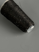 Пряжа Siyue Lurex Sequins пайтка 1,5 мм (48/черный), 1800м/50гр