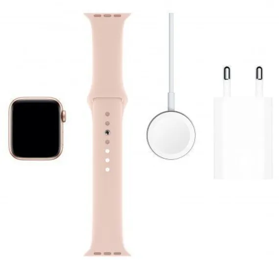 Apple Watch 5 44mm Aluminium Case with Sport Band «розовое золото»