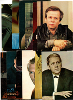 №116 Открытки Артисты и актёры СССР 1970–1980-е г. 25 штук. Цветные, чистые, без повторов