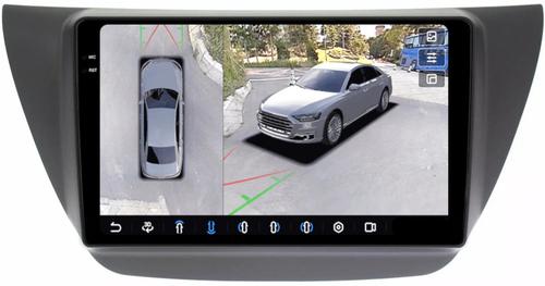 Магнитола для Mitsubishi Lancer 9 (CS), Cedia, Evolution 7-9 (CT) - FarCar BX3060M-360 монитор 9.5" 2K QLED на Android 13, Быстрая, CarPlay, 4G SIM-слот, 4 камеры в комплекте