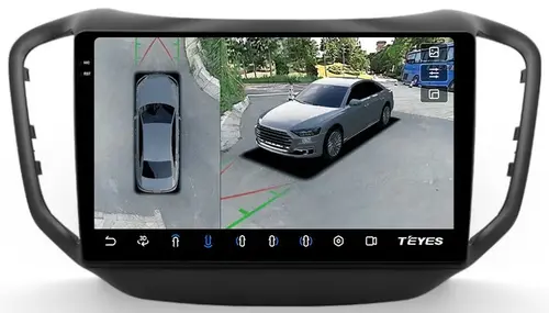 Магнитола для Chery Tiggo 5 2014-2020 - Teyes CC3-2K-360 на Android 10, Быстрая, 2K QLED, CarPlay, 4G SIM-слот, 4 камеры в комплекте