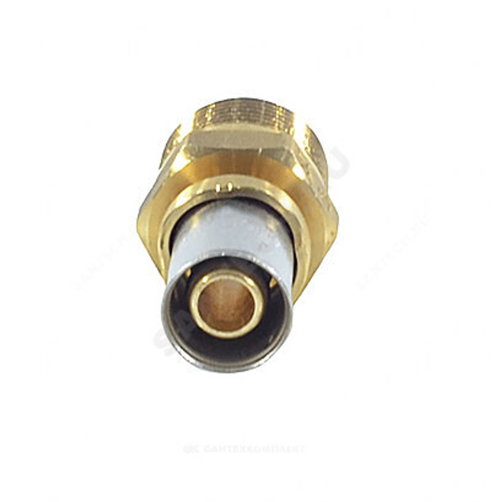 Муфта для МП/PE-X труб латунь пресс Дн 26х3/4" НР RM107 Giacomini RM107Y049