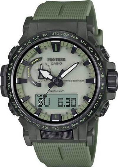 Японские наручные часы Casio Pro Trek PRW-61LD-3 с хронографом