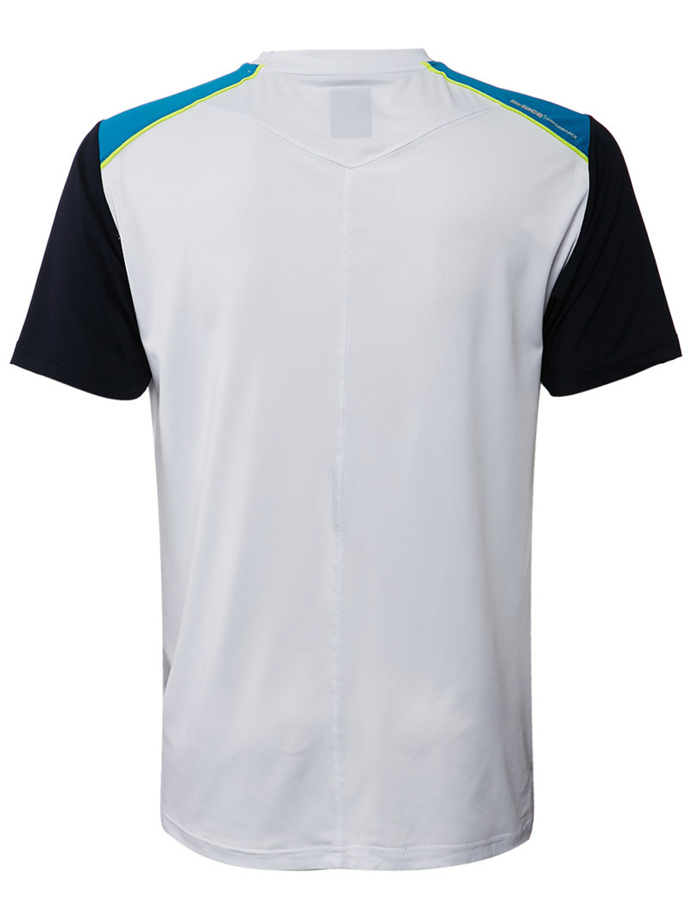 Футболка для мальчика теннисная Prince Shoulder Panel Crew - white/aqua