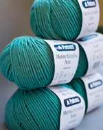 -60% Merino Extrafine Aran 5x50g — bottle green