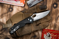 Складной нож SRM 9202 Satin сталь D2 рукоять Black G10