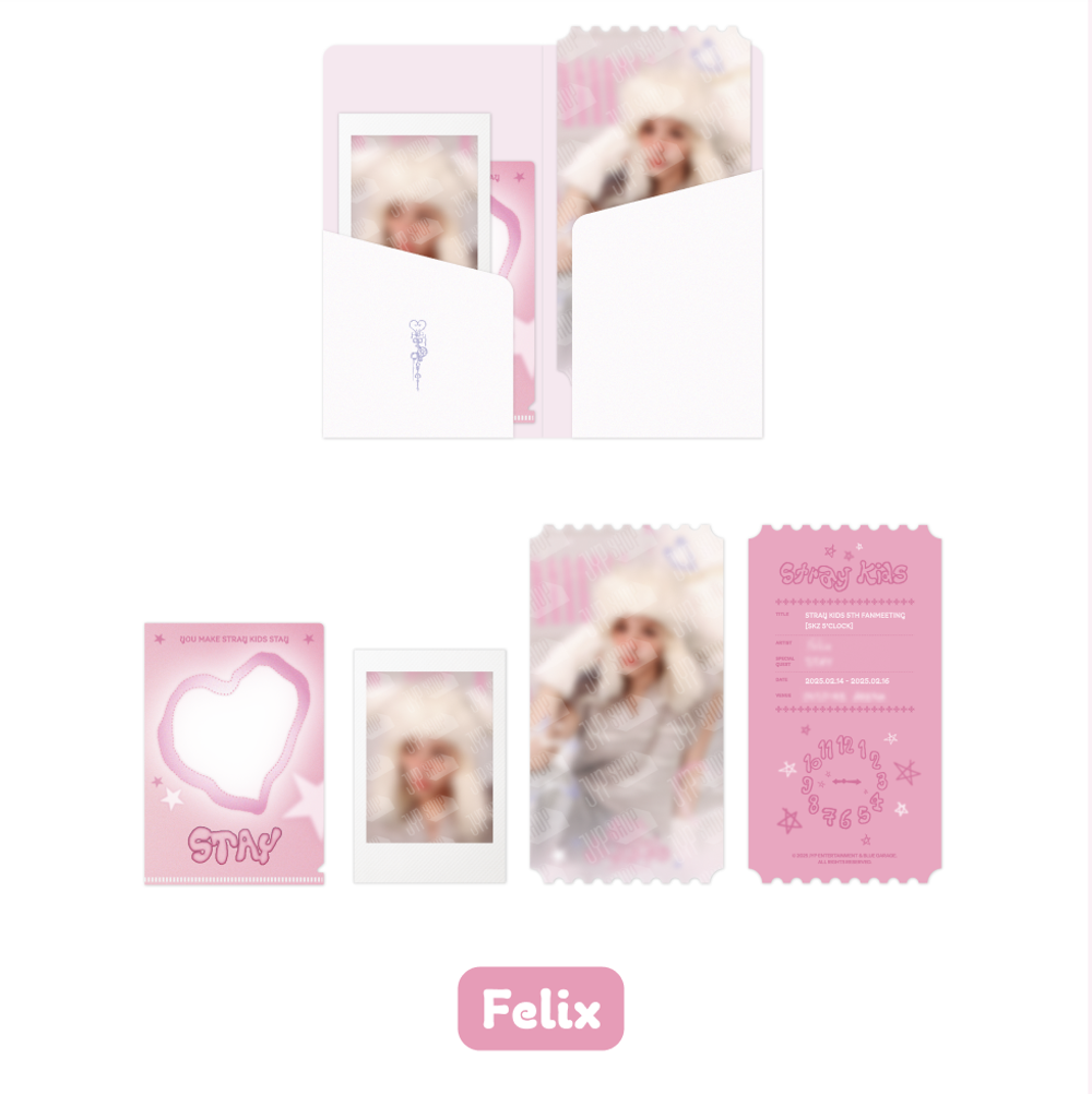 Купить Набор фотокарт Stray Kids SPECIAL TICKET SET - SKZ 5'CLOCK