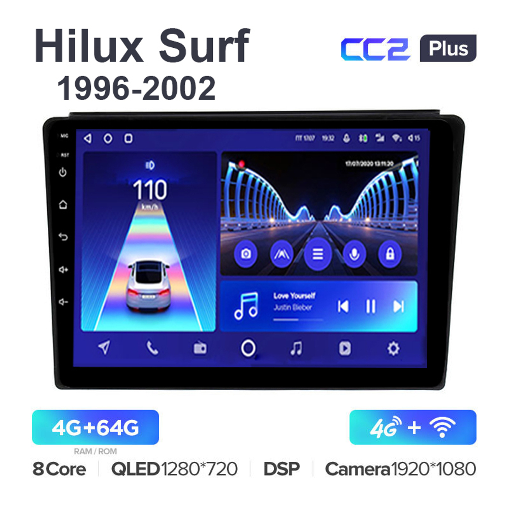 Teyes CC2 Plus 9"для Toyota Hilux Surf 1996-2002