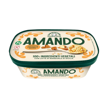 Мороженое ванильное Соленая карамель Amando, 400 г