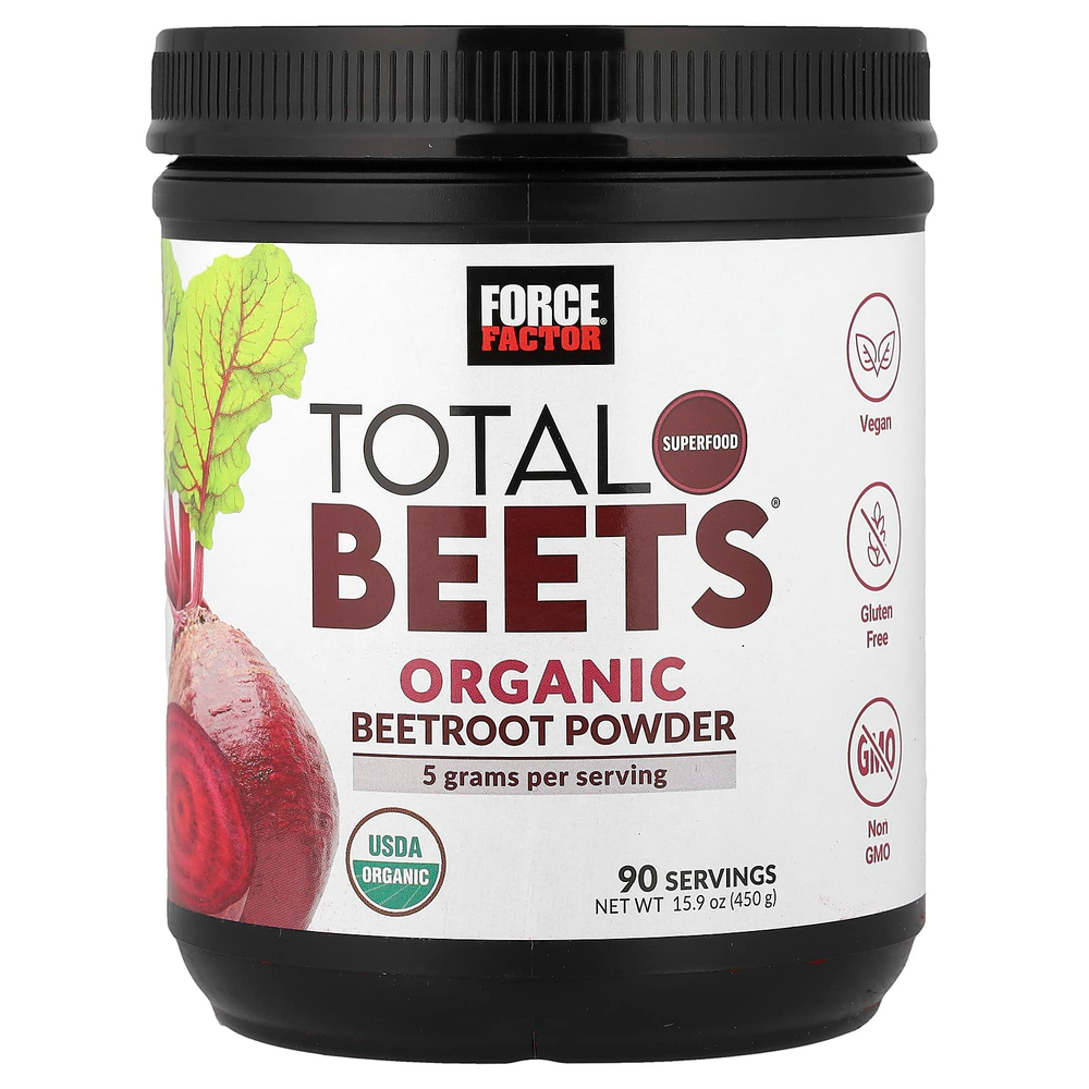Force Factor, Total Beets®, порошок из органической свеклы, 450 г (15,9 унции)