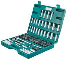S05H48107S Набор инструмента универсальный 1/4", 3/8" и 1/2"DR, 107 предметов
