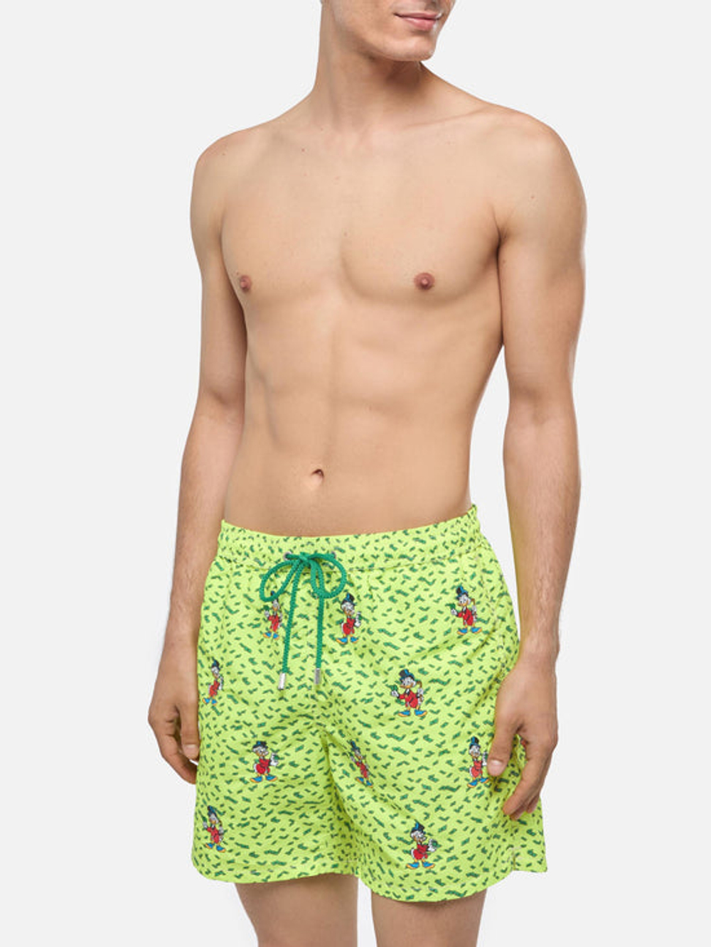 Шорты муж. Saint Barth EMBROIDERED Скрудж деньги желтый неон