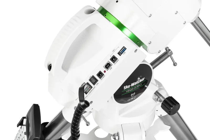 Монтировка Sky-Watcher HEQ5-R PRO SynScan GOTO со стальной треногой вид управления и интерфейсов
