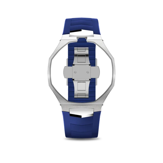 Корпус для часов POP-Swatch x AP - Оранжевый и Синий - Комплект из 2 ремешков