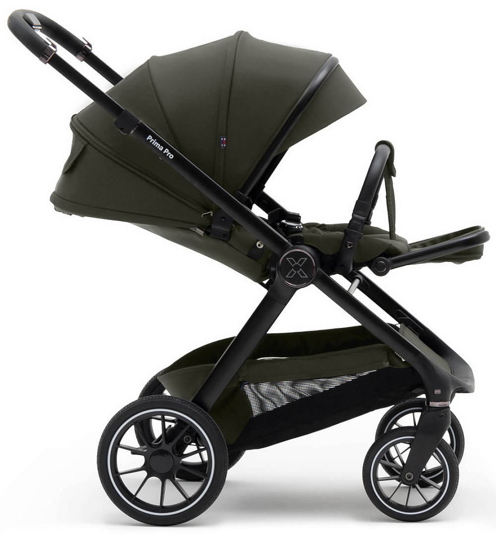 Коляска Agex Prima Pro 3 в 1 с автокреслом i-Safe Grey APF664 Green (Зеленый)