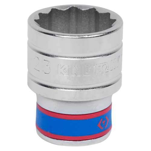 KING TONY (433023M) Головка торцевая стандартная двенадцатигранная 1/2", 23 мм