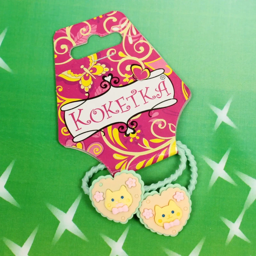 Резинки для волос детские 2шт «Кокетка - Baby style», милые котики, d-3,5см