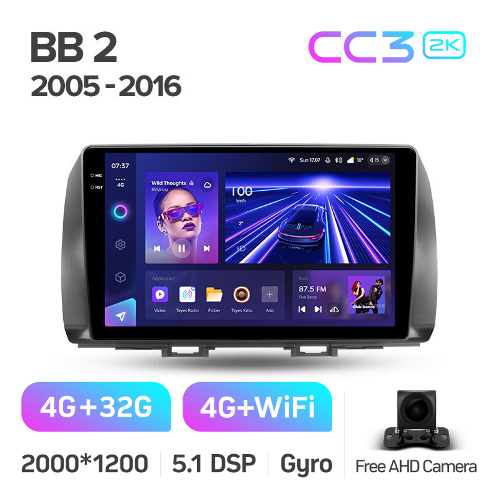 Teyes CC3 2K 10,2"для Toyota bB 2005-2016