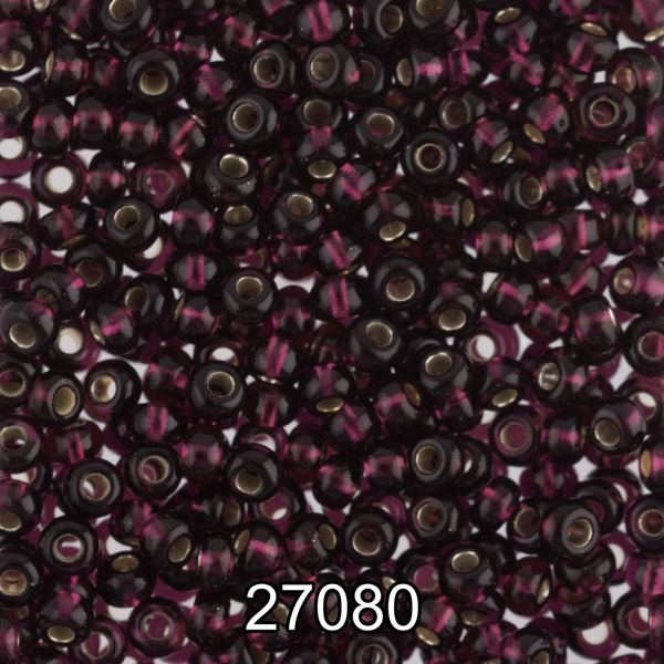 Бисер Preciosa 10/0 (2.3 мм), 500 г, 27080 (Ф265) т. сиреневый