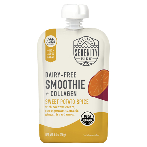 Serenity Kids, смузи с коллагеном, для детей от 6 месяцев, батат и специи, 99 г (3,5 унции)