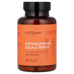 Olympian Labs, ашваганда и черный перец, 60 капсул