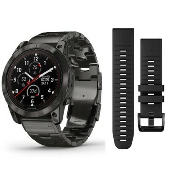 Часы Garmin Fenix 7X Pro Sapphire Solar Carbon Grey Titanium 010-02778-30