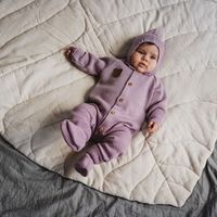 Чепчик вязаный "Вереск" 0+