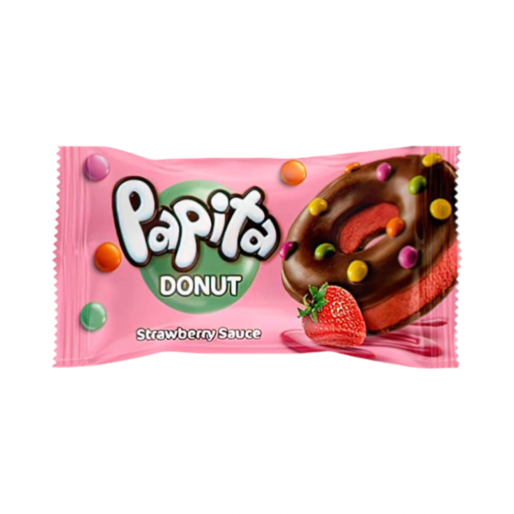 СЛ. PAPITA DONUT Strawberry sauce 40гр 24шт в уп