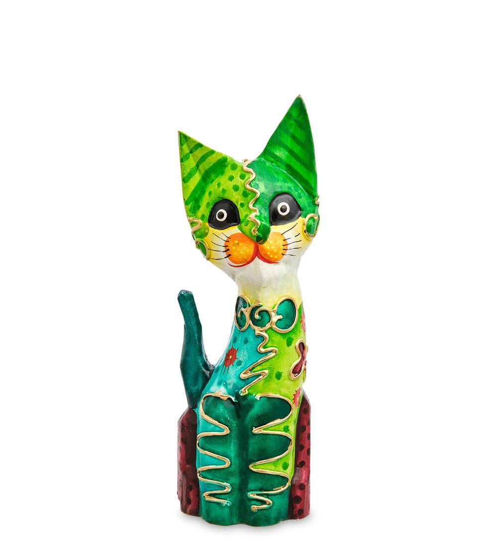 Decor and Gift 99-185-01 Статуэтка «Кошка» 20 см (албезия, о.Бали)