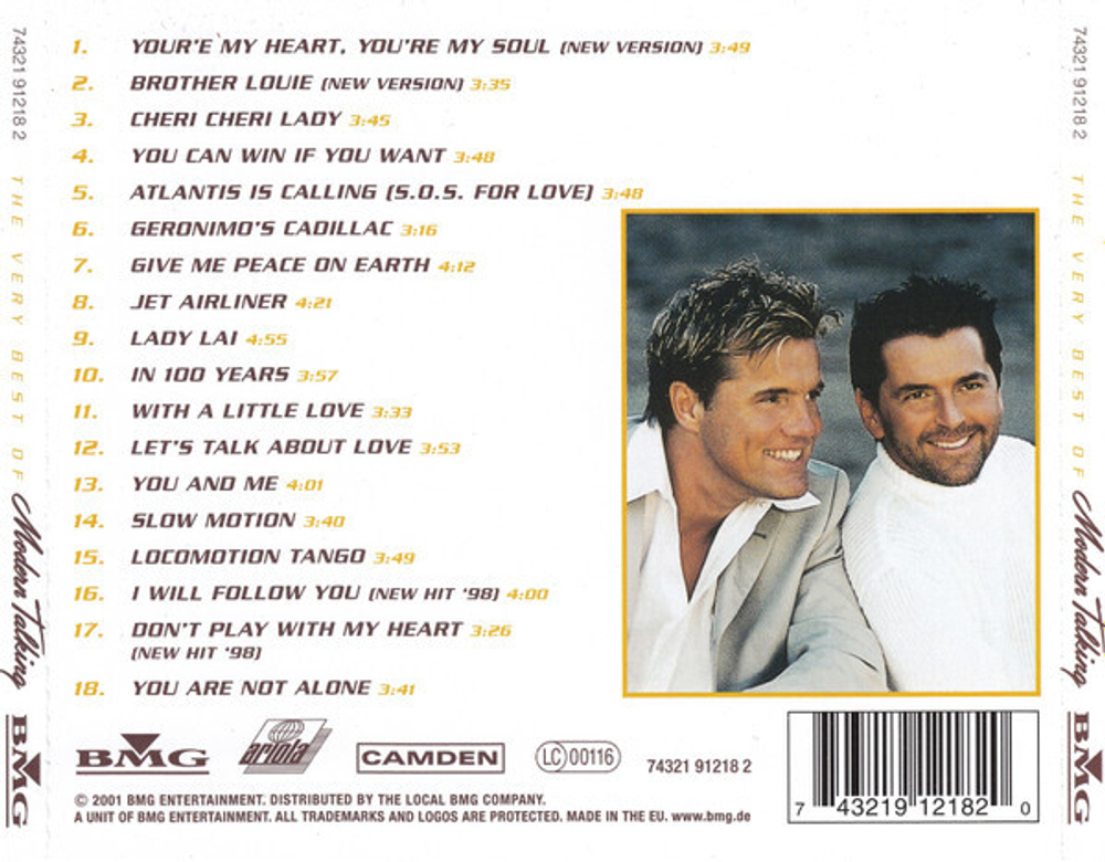 CD Modern Talking - The Very Best Of Modern Talking (Европа 2014г.)