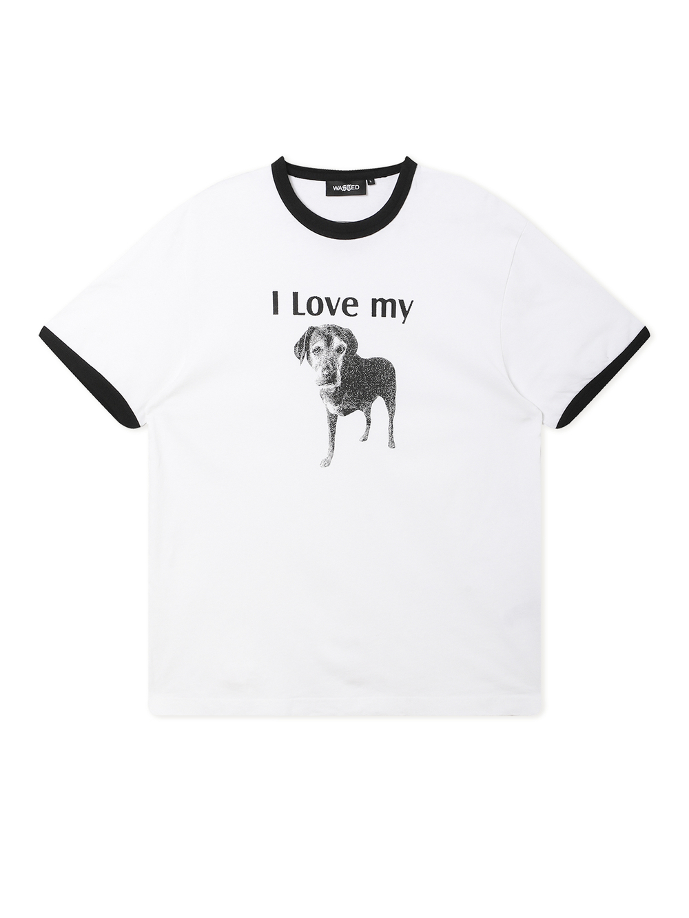 Футболка Кор. Рукав I Love My Dog Ringer Tee