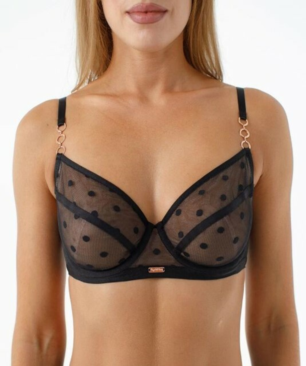 Бюстгальтер 81131 PIN UP Coquette Revue (nero/nudo черный 95D)