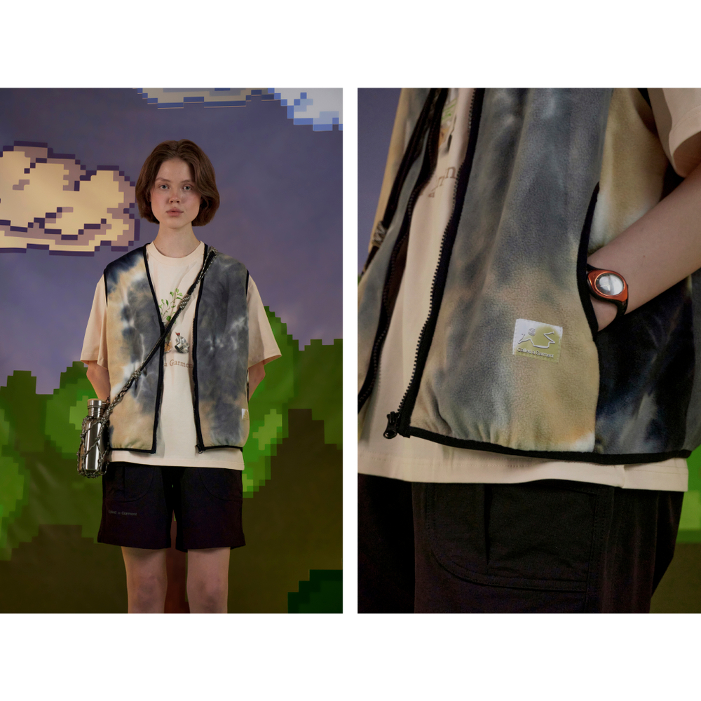 Жилетка Called a Garment Wilderness Tie-Dye Vest "Moonlit Night"