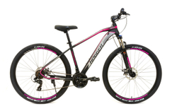 Велосипед 29" HOGGER POINTER MD, 19", сталь, 21 ск, MLO, черно-пурпурный матовый, Shimano, 2025