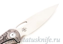 Нож TFK Flicker M398 Titanium Kolesnikov carvingфотография - 6