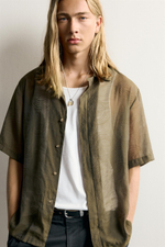 СТРУЯЩАЯСЯ РУБАШКА JACQUARD — ZARA