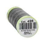 Нитки отделочные Gutermann Top Stitch 30 (30 метров), 5 кат. | 496 серо-стальной