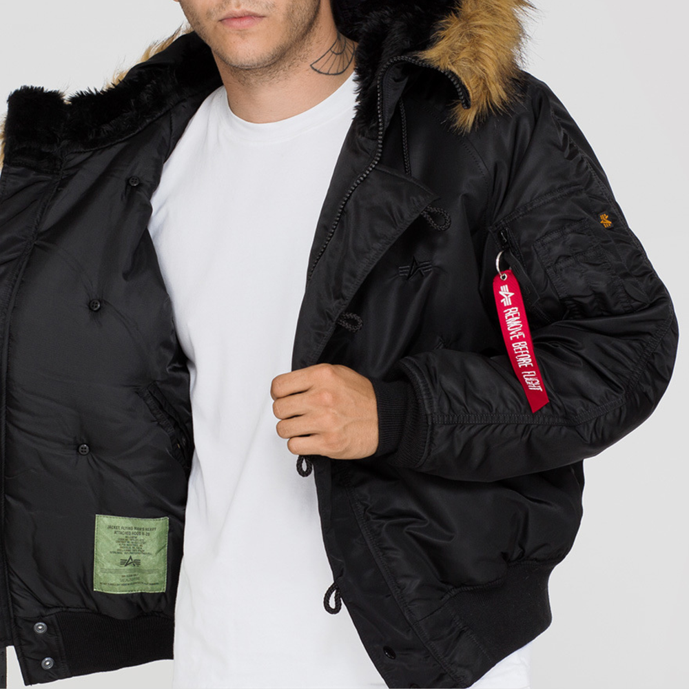 Парка Alpha Industries N-2B Black (Черная)