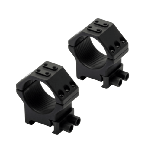 Кольца Contessa Tactical 30мм на Picatinny, h=10мм, два стопора, 6 винтов, встроенный уровень, алюминиевый сплав