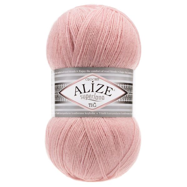 Пряжа Alize (Ализе) Superlana TIG / уп.5 мот. по 100 г, 570м, 161 пудра