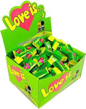 Жевательная резинка Love Is яблоко-лимон 100шт