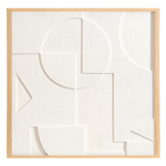 Панно декоративное с эффектом 3d minimalism, 60х60 см, белый\бежевый