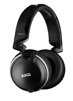 AKG K182 профессиональные закрытые мониторные наушники, 10 Hz - 28 kHz, отсоединяемый кабель
