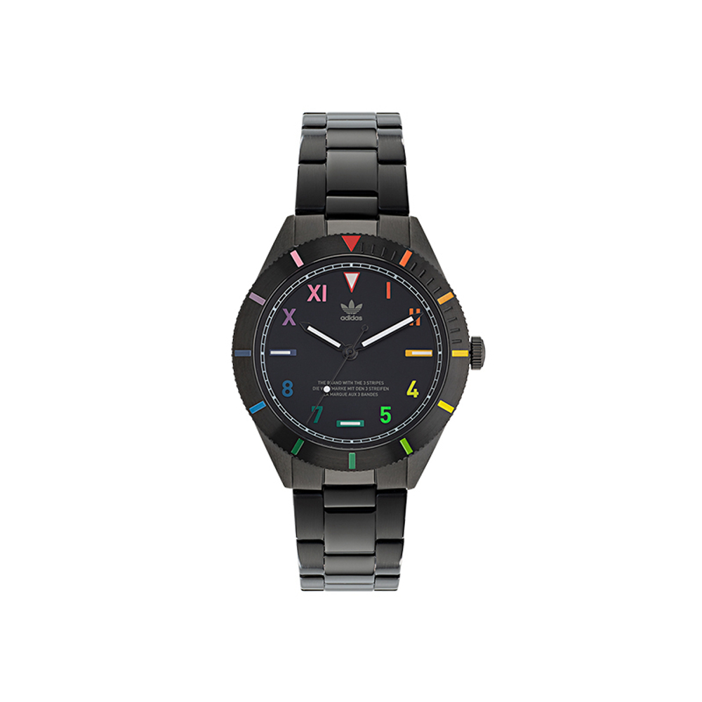 Adidas Originals FASHION Wrist Watch Quartz Movement Stainless Steel Strap Black Dial Women"s Watch 50m Water Resistant