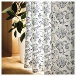 Комплект штор IKEA DOVREFIBBLOR (ДОВРЕФИББЛОР), Белый с рисунком, 145x250 см, 2 шт
