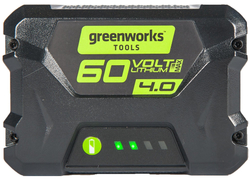 Аккумулятор для техники GREENWORKS G60B4 60В, 4Ач (2918407) ударопрочный