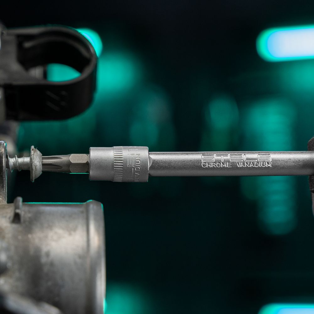 Набор инструментов 1/2", 1/4", CrV, 12 гранные головки, пластиковый кейс, 94 предмета Stels